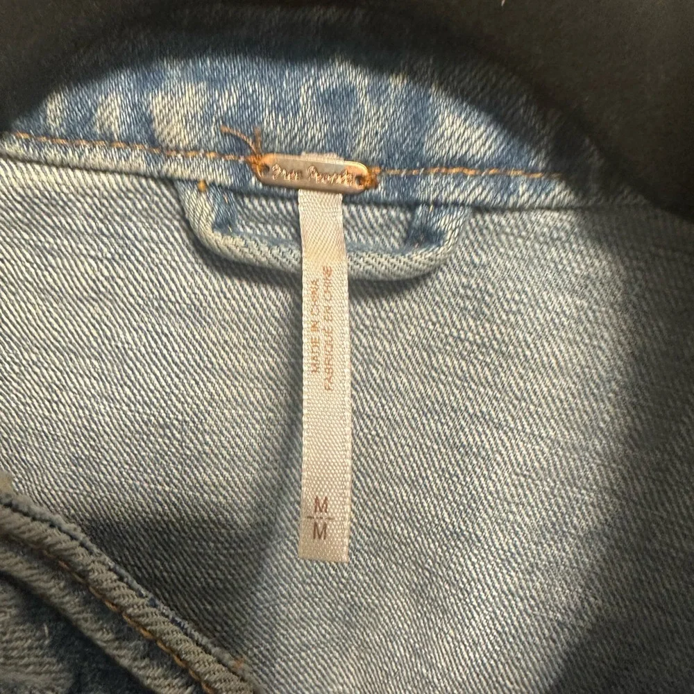 Denim Military Style Jacket - Picture 2 of 5
